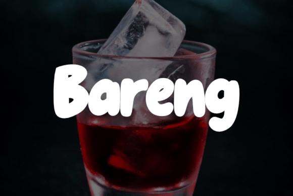 Bareng: The Adaptable Display Font for Handmade Creators