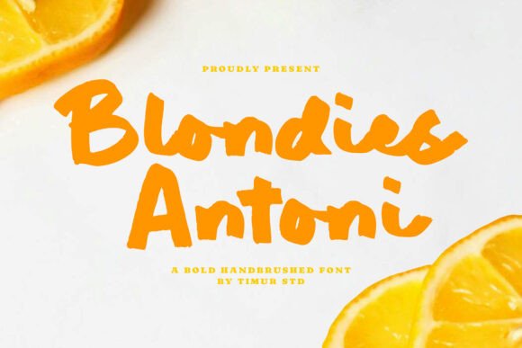 Blondies Antoni: A Bold Display Font for Creative Campaigns