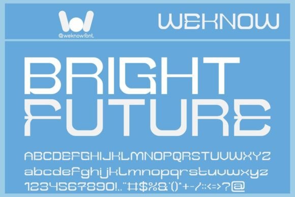 Bright Future: The Ultimate Sci-Fi Display Font