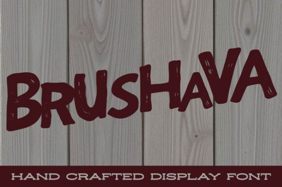 Brushava: A Vibrant Display Font for Creative Branding