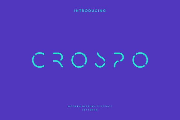 Crospo: A Contemporary Display Typeface for Modern Editorial Design