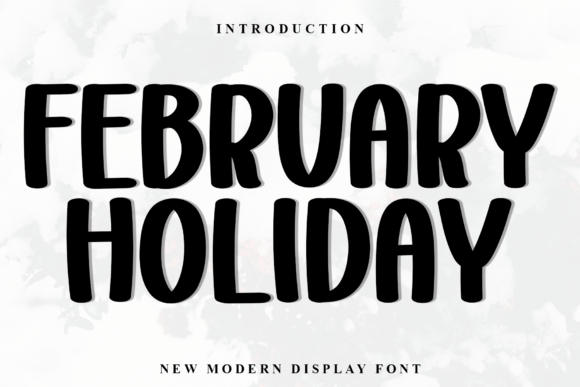 February Holiday: A Bold Display Font for Modern Campaigns