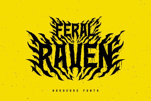 Feral Raven: The Bold Display Font for Edgy Branding