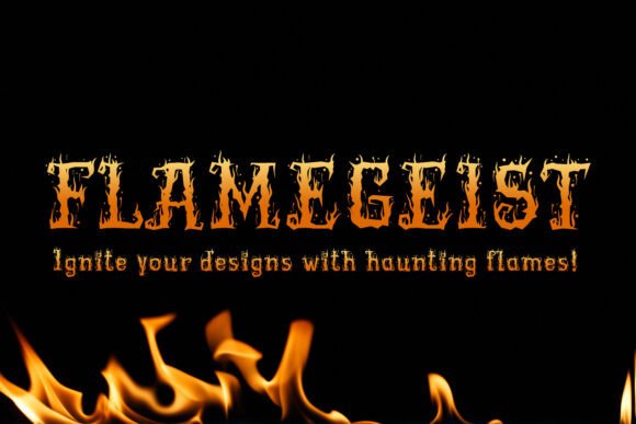 Flamegeist: A Fiery Typeface for Spooky Editorial Design