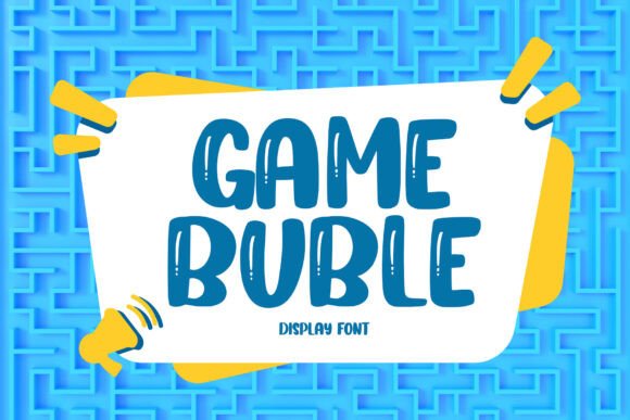 Game Buble: The Playful Display Font for High-Energy Campaigns