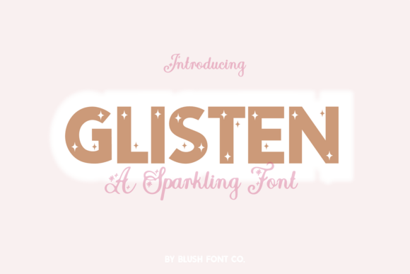 Glisten Font for Modern Business Branding and Holiday Marketing