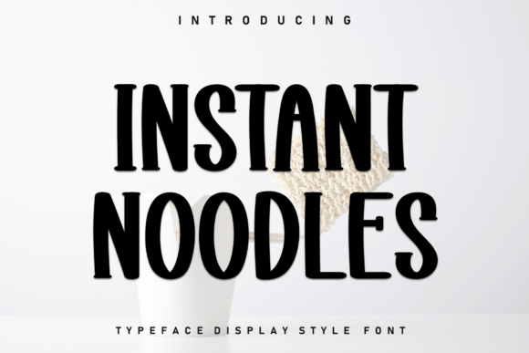 Instant Noodles: A Relaxed Handwritten Font for Editorial Design
