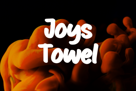 Joys Towel: A Sophisticated Display Font for Creative Makers