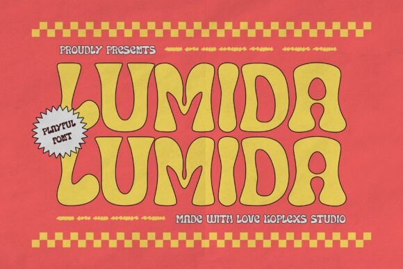 Lumida: The Retro Fun Font for Creative Product Makers