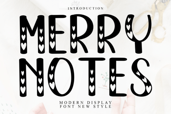 Merry Notes: The Premium Display Font for Modern Web Design