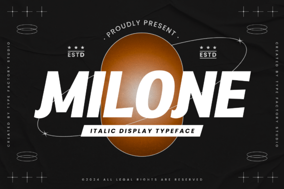 Milone: The Chic Italic Display Font for Handmade Creators