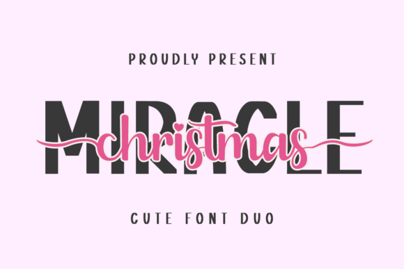 Miracle Christmas Duo: The Perfect Handwritten Typeface for Holiday Designs