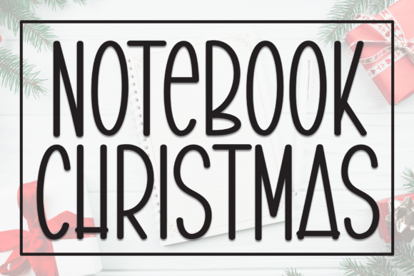 Notebook Christmas: A Sweet Display Font for Holiday Creations
