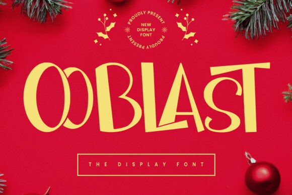 Ooblast: The Quirky Display Font for Joyful Branding