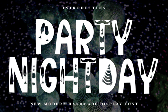 Party Nightday: A Soft Display Font for Creative Makers