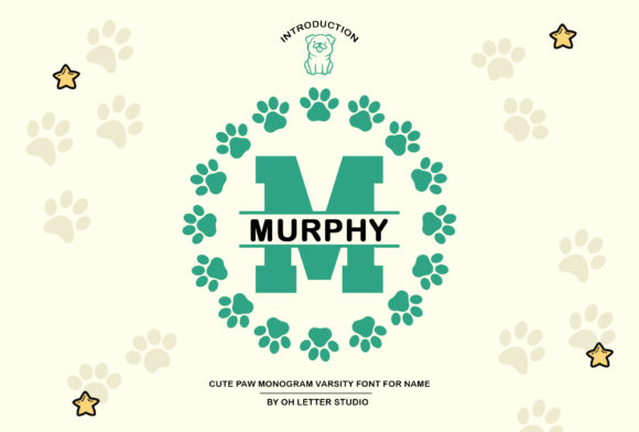 Paw Monogram: The Bold Display Font for High-Impact Campaigns