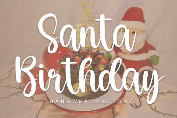 Santa Birthday: A Cheerful Display Typeface for Editorial Projects