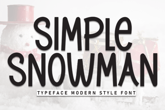 Simple Snowman: A Handwritten Display Font for Creative Makers
