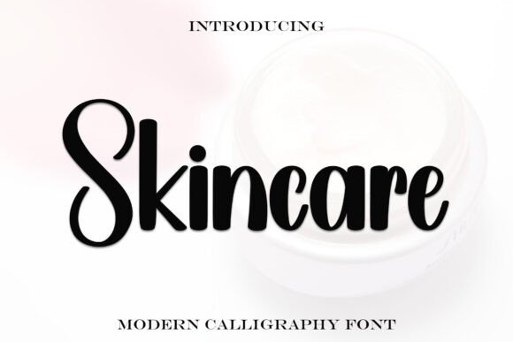 Skincare: The Handwritten Display Font for Editorial Design