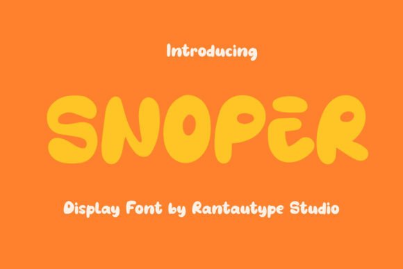 Snoper: A Handwritten Display Font for Editorial Design