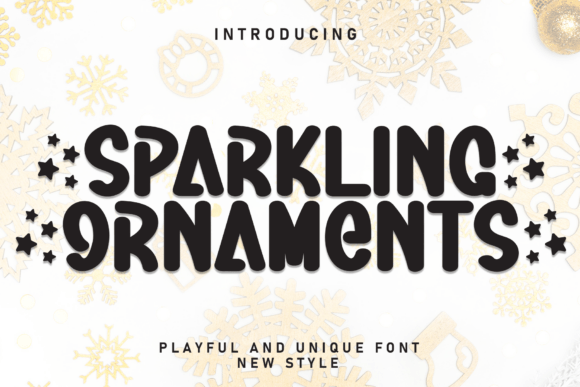 Sparkling Ornaments: The Playful Typeface for Festive Campaigns