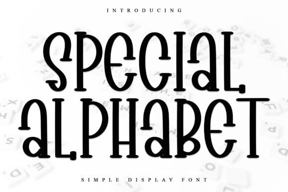 Special Alphabet: A Delicate Display Font for Handmade Brands