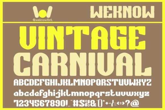 Vintage Carnival: The Perfect Display Font for Modern Web Design