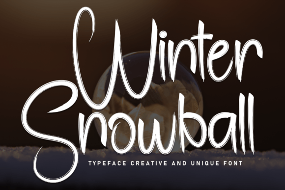 Winter Snowball: A Premium Display Typeface for Winter Web Experiences