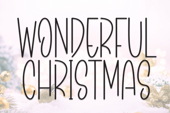 Wonderful Christmas: The Perfect Handwritten Display Font for Holiday Designs
